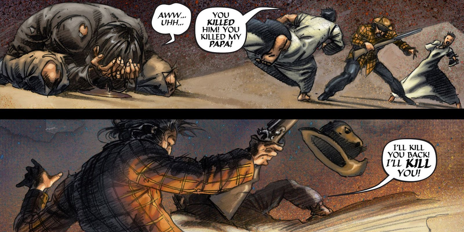 Wolverine kills his biological father in The Origin comic