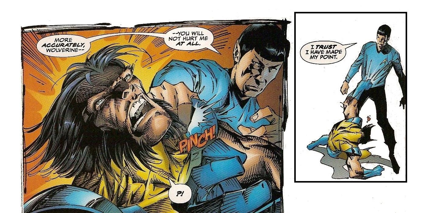 Wolverine vs Mr Spock x-men star trek