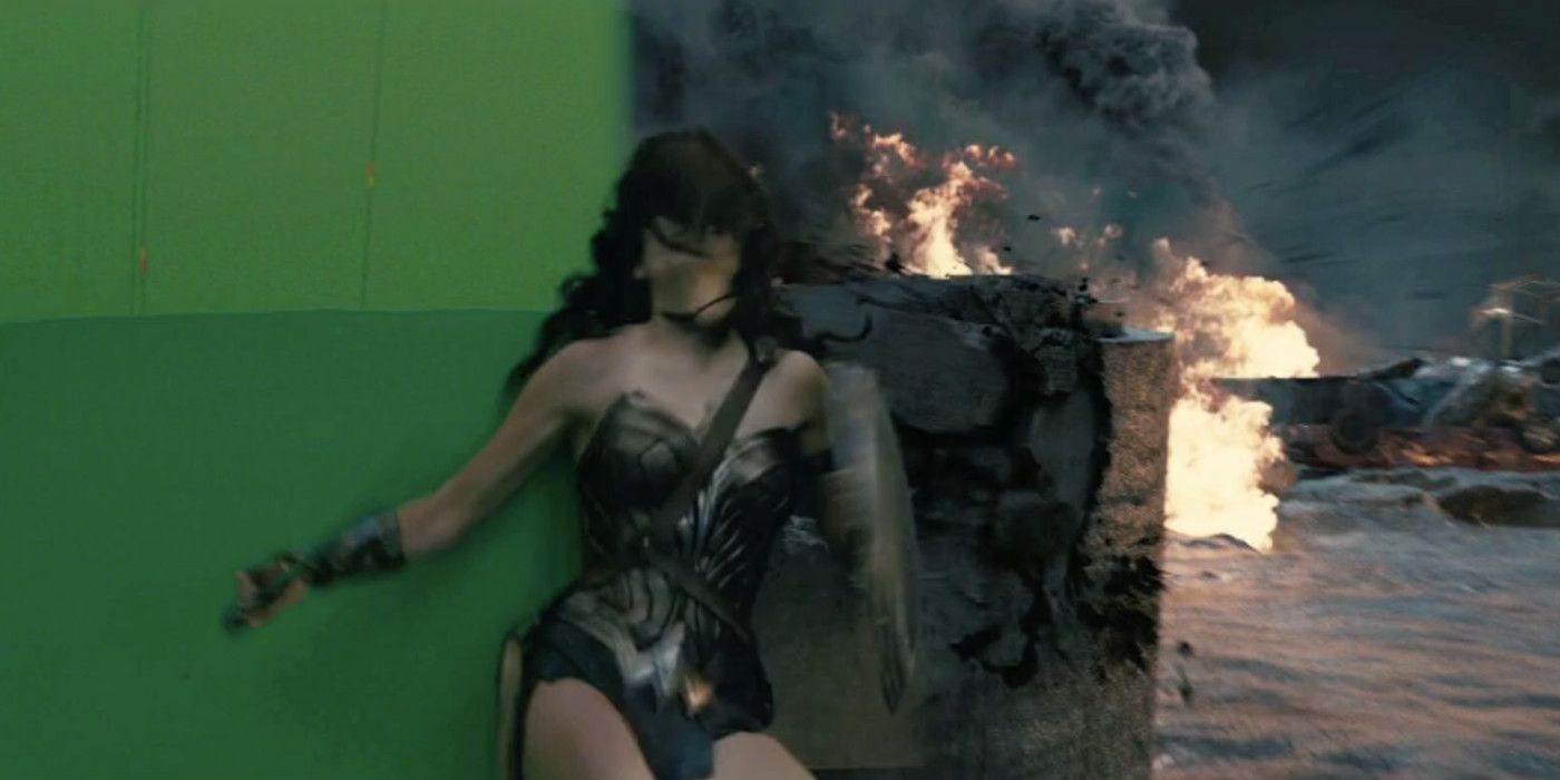 Wonder Woman Green Screen Effects Shot