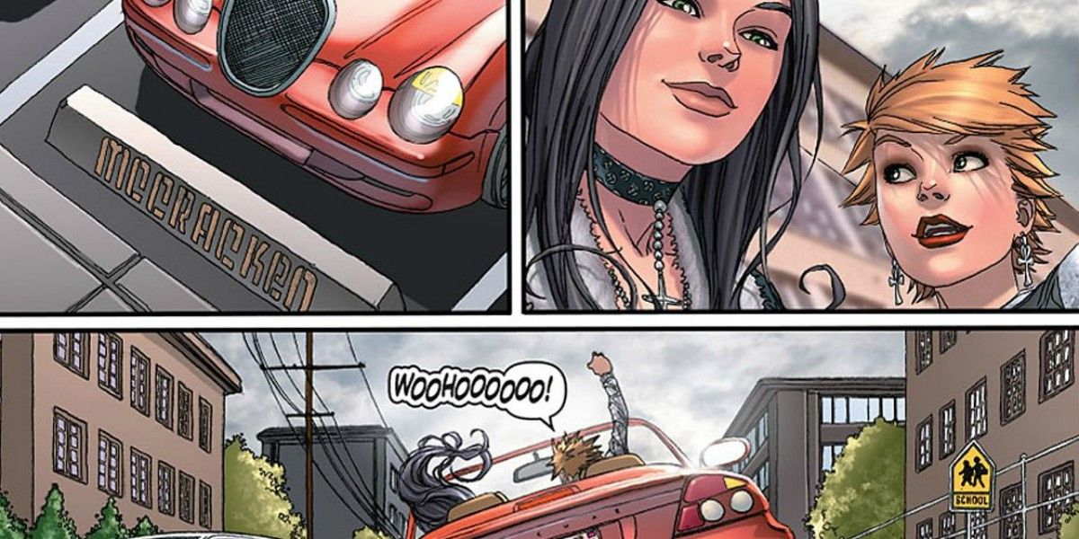 X-23 steals principals car