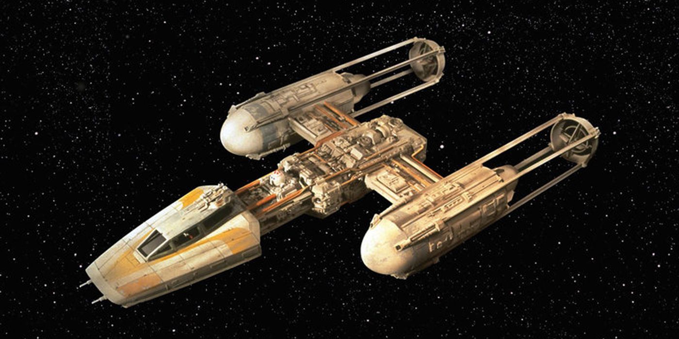 Y Wing Fighter appears in Star Wars: A New Hope.