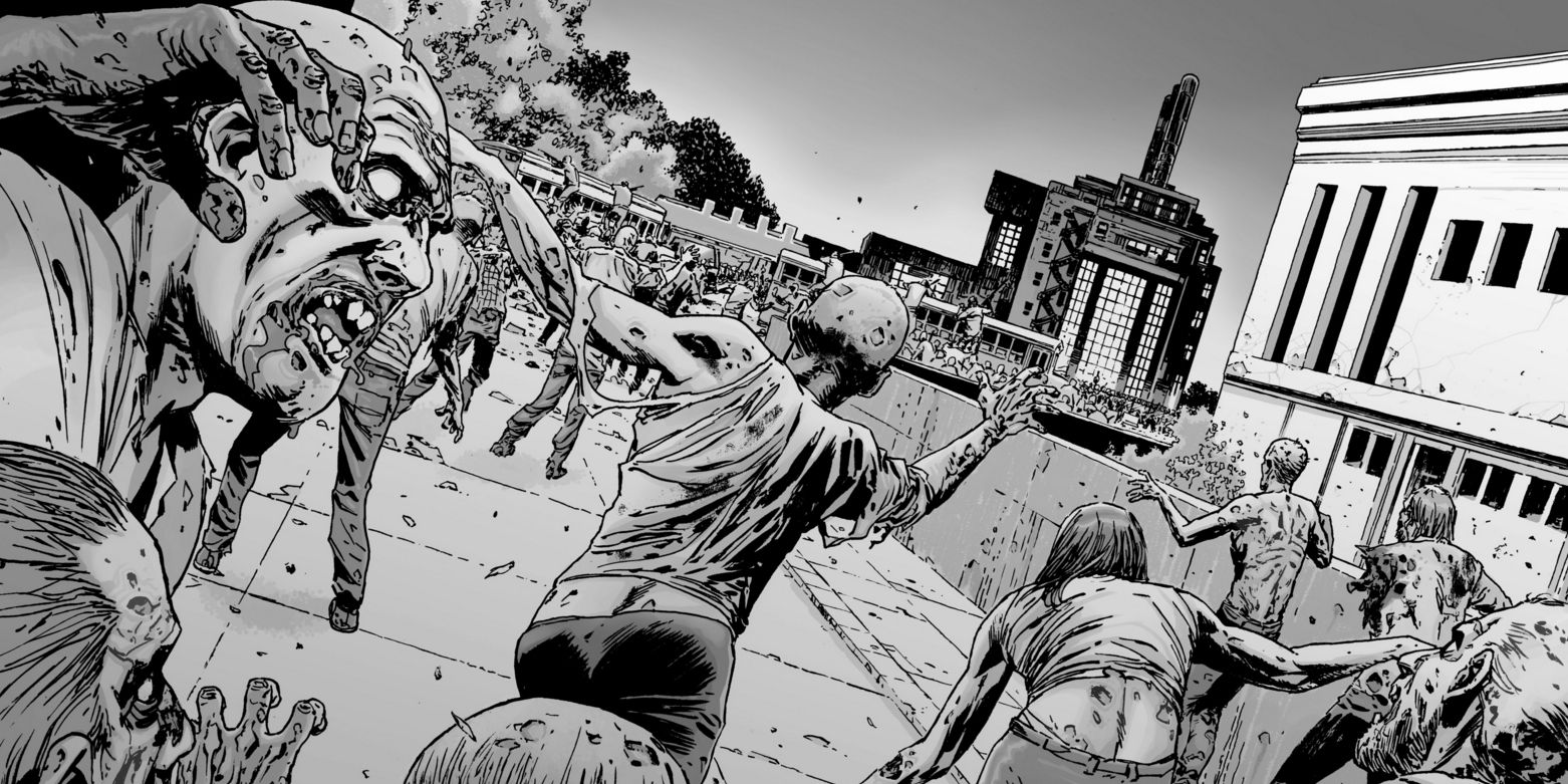 Zombies at the Sanctuary on The Walking Dead