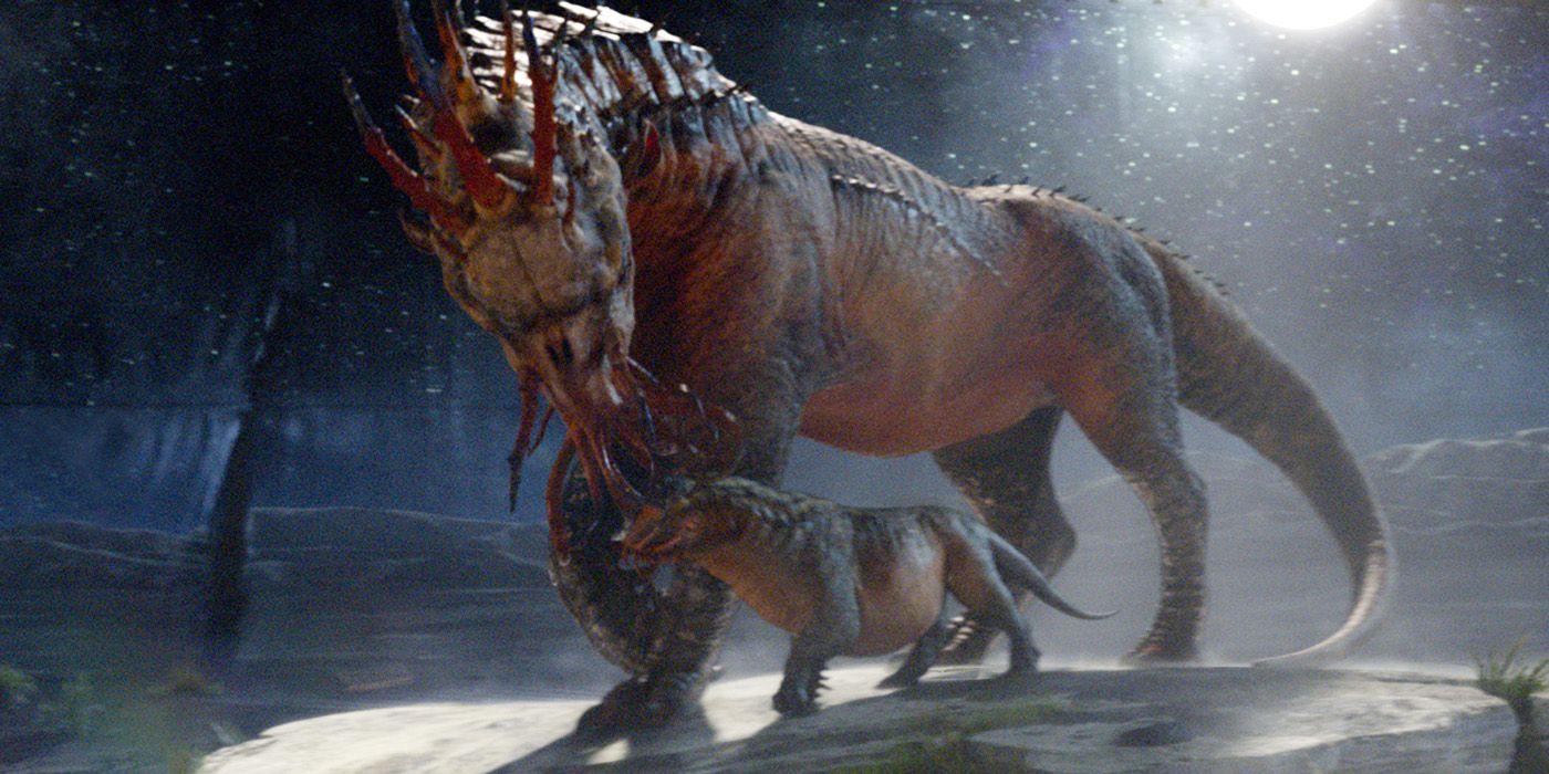 Graphorn mother and young in Fantastic Beasts And Where To Find Them