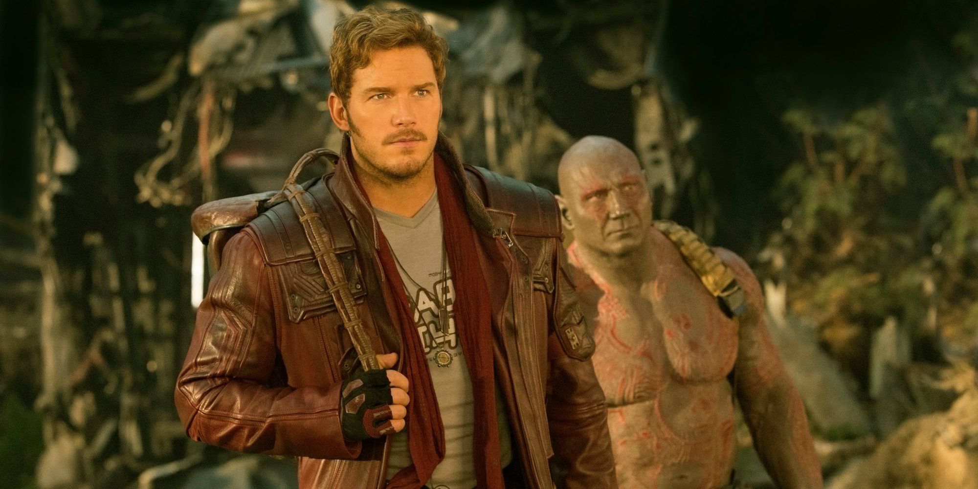 Guardians of the Galaxy 2 - Star-Lord (Chris Pratt) and Drax (Dave Bautista)