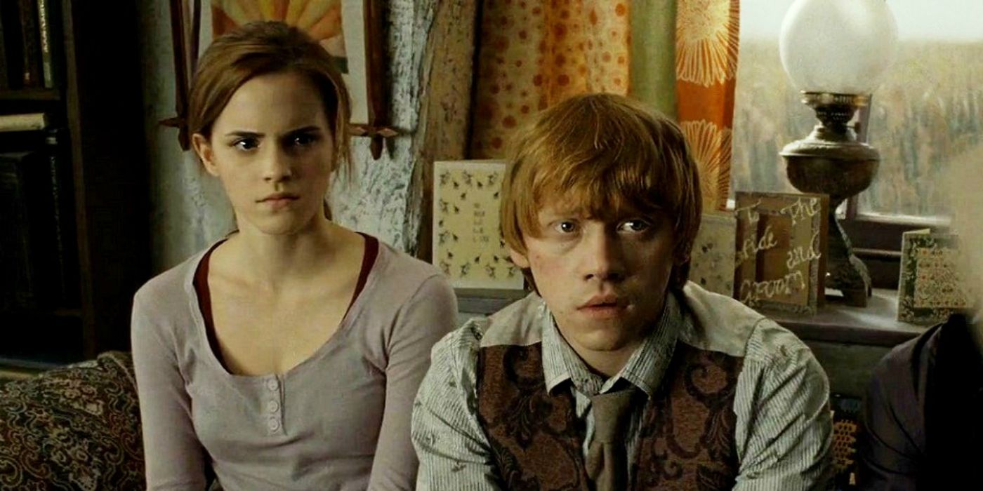 Ron and Hermione in 'Harry Potter and the Deathly Hallows'