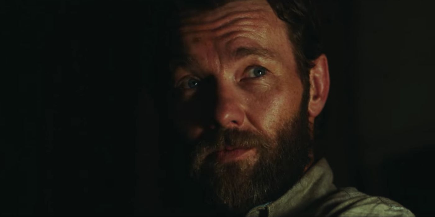 Joel Edgerton in the dark in It Comes At Night