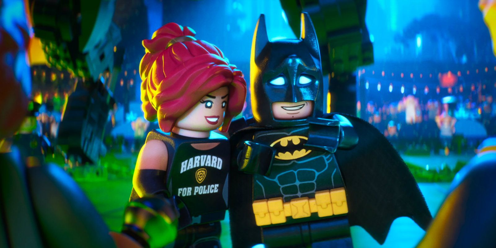 The LEGO Batman Movie - Barbara (Rosario Dawson) and Batman (Will Arnett)
