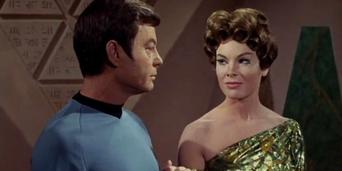 McCoy and Natira in Star Trek