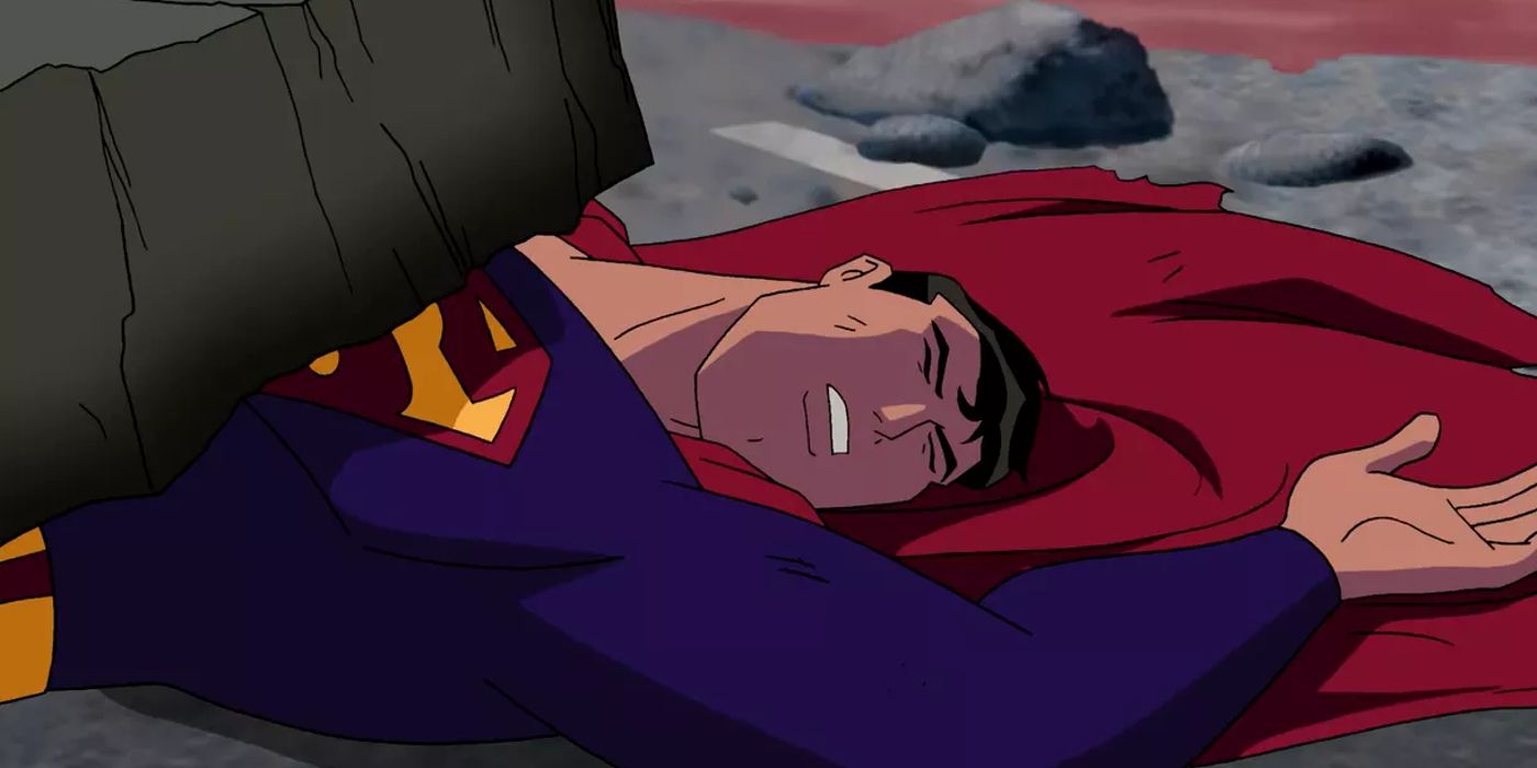 Superman wakes up in the future in Justice League episode &quot;Hereafter&quot; (2003)