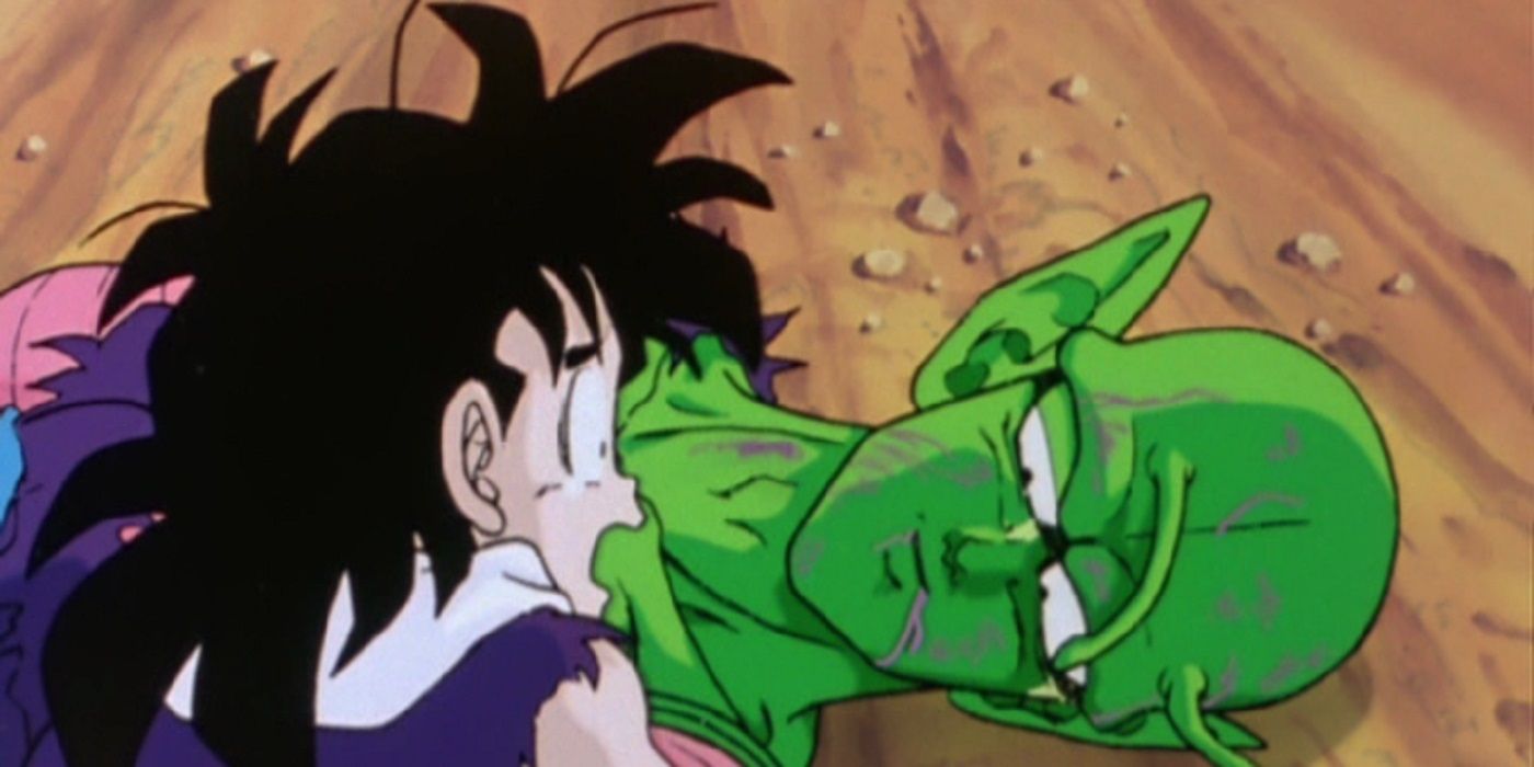 Piccolo dies protecting Gohan from Nappa's attack