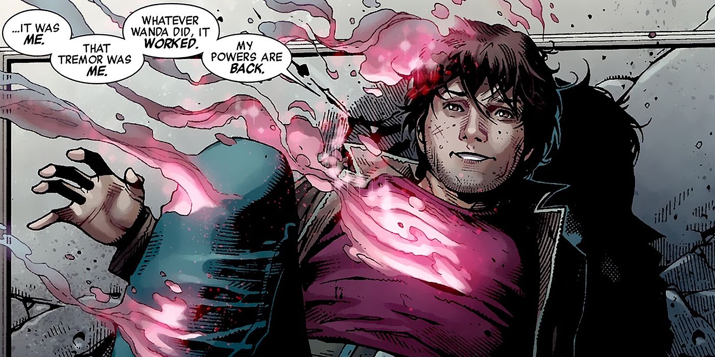 Rictor recovering his powers from Scarlet Witch