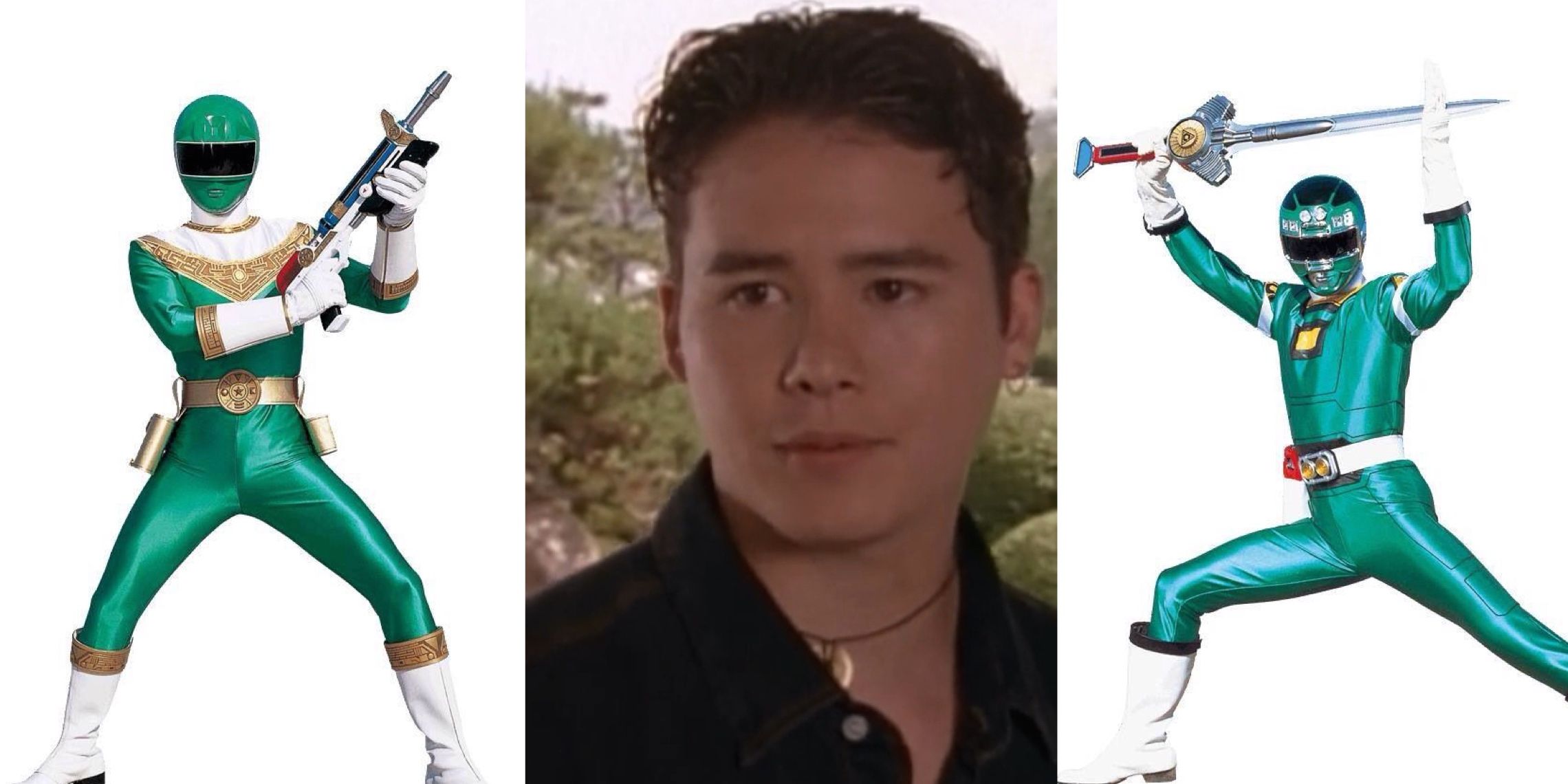 Adam como Green Ranger em Power Rangers Zeo e Turbo