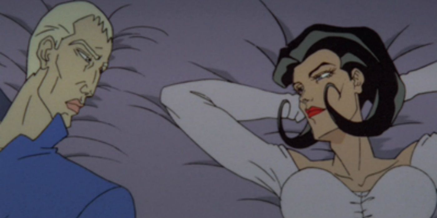 Aeon Flux and Trevor in bed