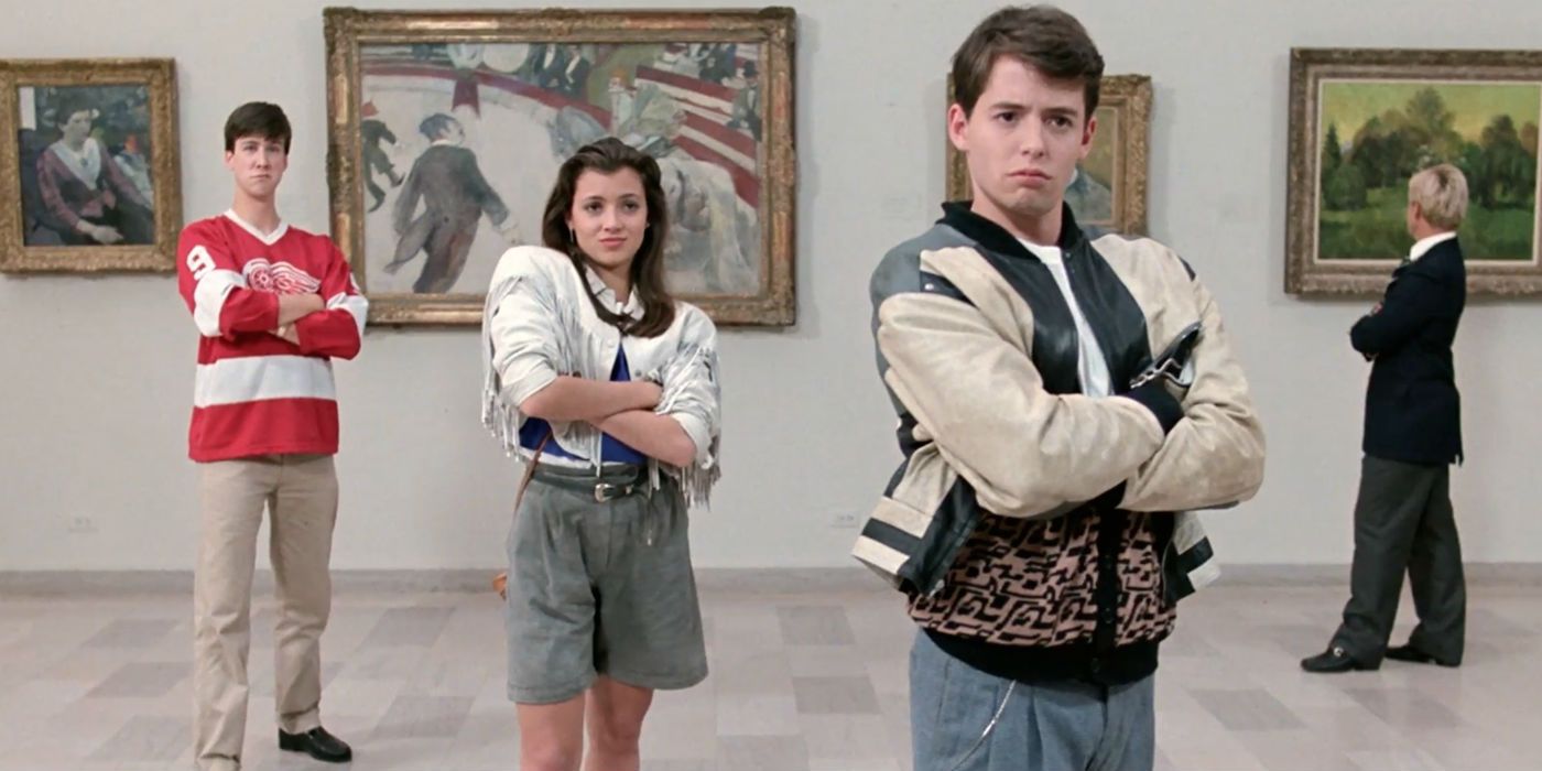 Alan Ruck Mia Sara and Matthew Broderick in Ferris Buellers Day Off