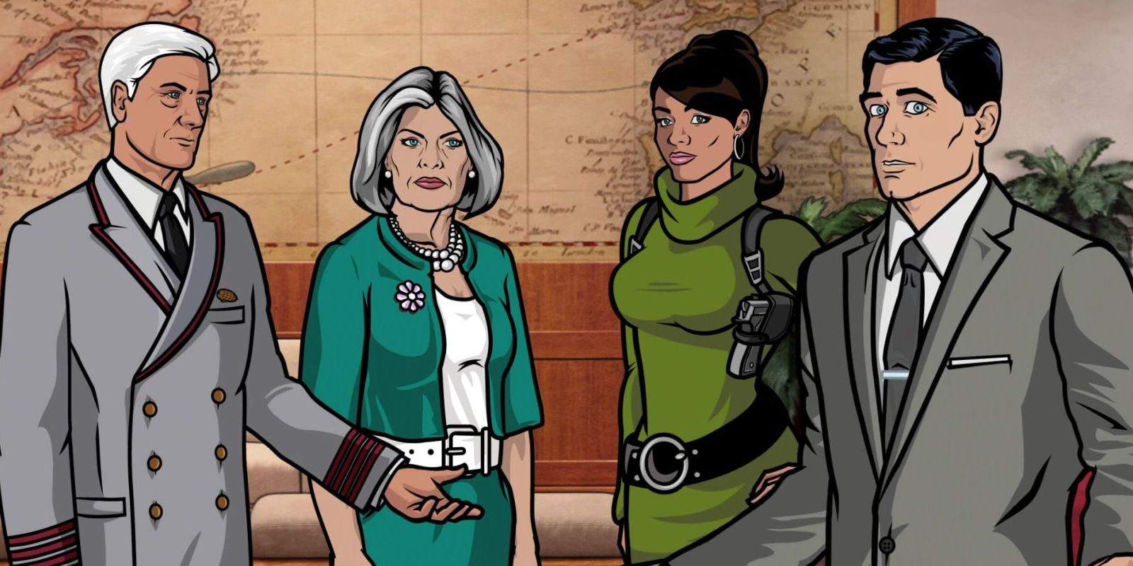 Archer, Malory and Lana in Skytanic