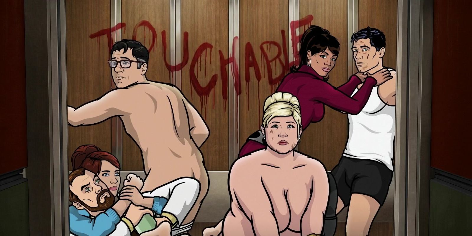 Archer and gang in Vision Quest