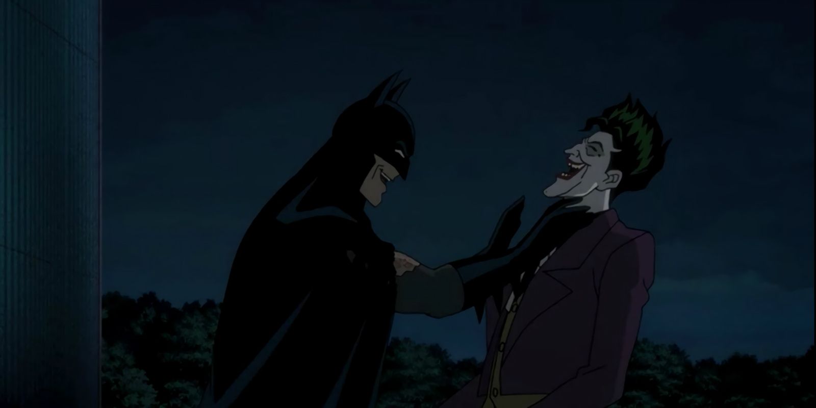 Batman laughing in The Killing Joke