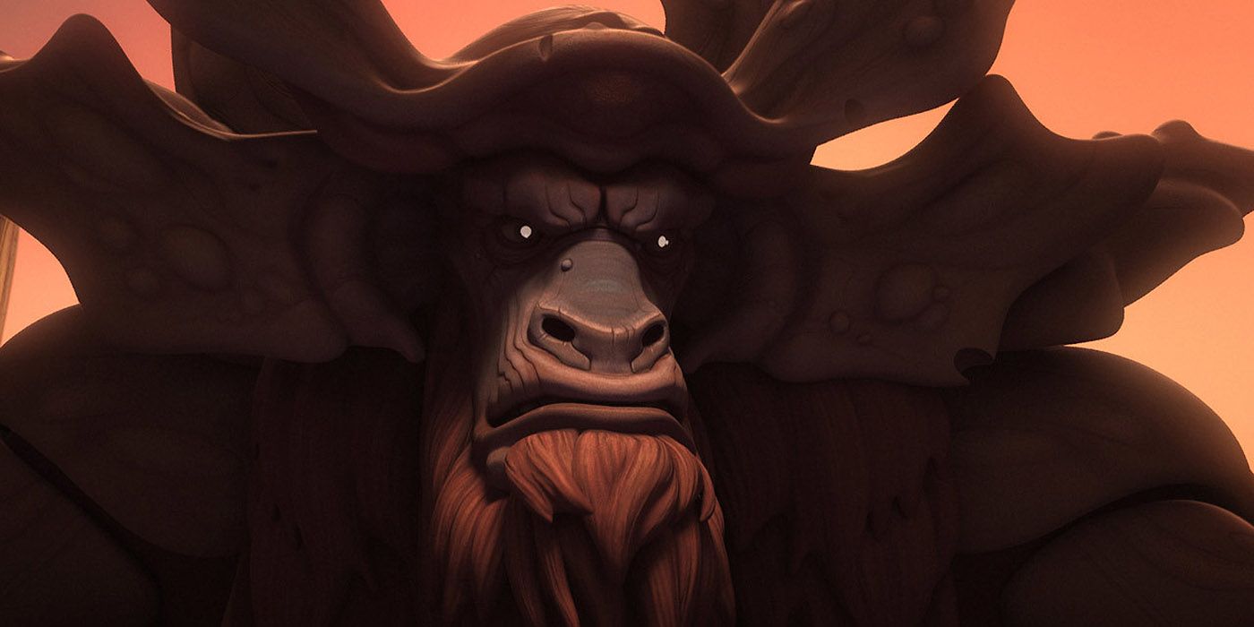 Bendu grows angry, from the Star Wars Rebels episode 'Zero Hour'