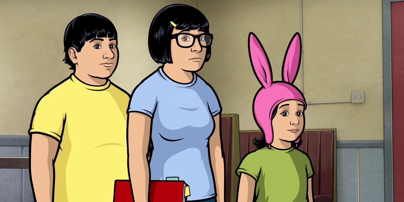 Bobs Burgers kids on Archer, in Fugue and Riffs