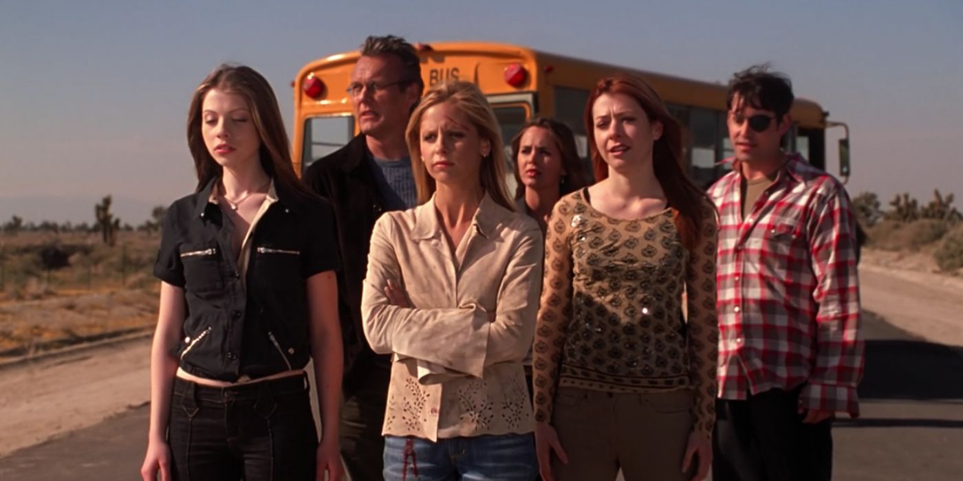 Buffy and the Scoobies in the Series Finale