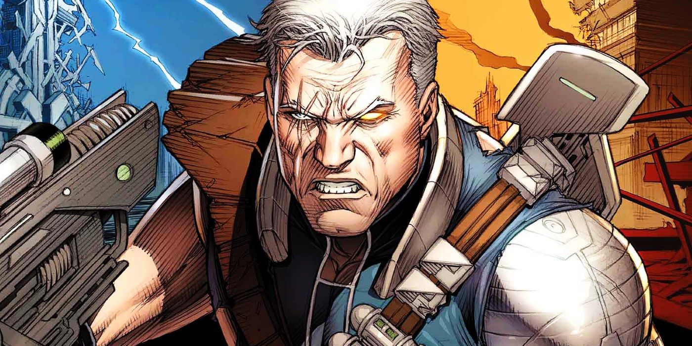 An image of Cable gritting his teeth in New Marvel Comic