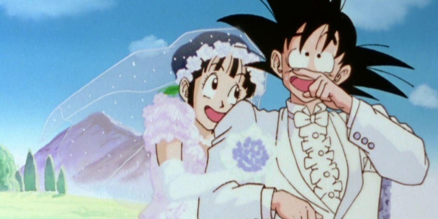 Chi Chi and Goku Wedding in Dragon Ball