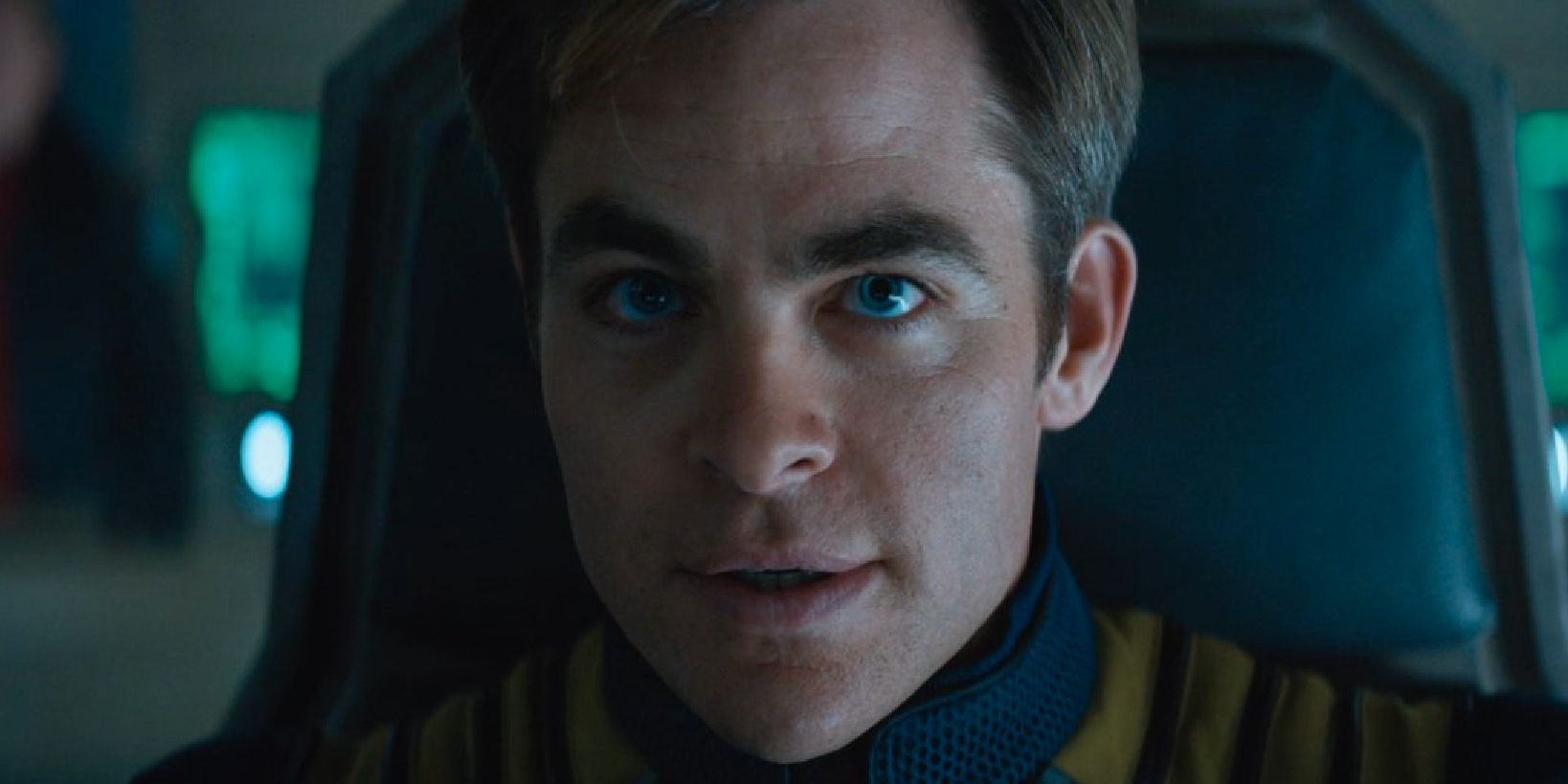 Chris Pine appears as Captain Kirk in Star Trek Beyond