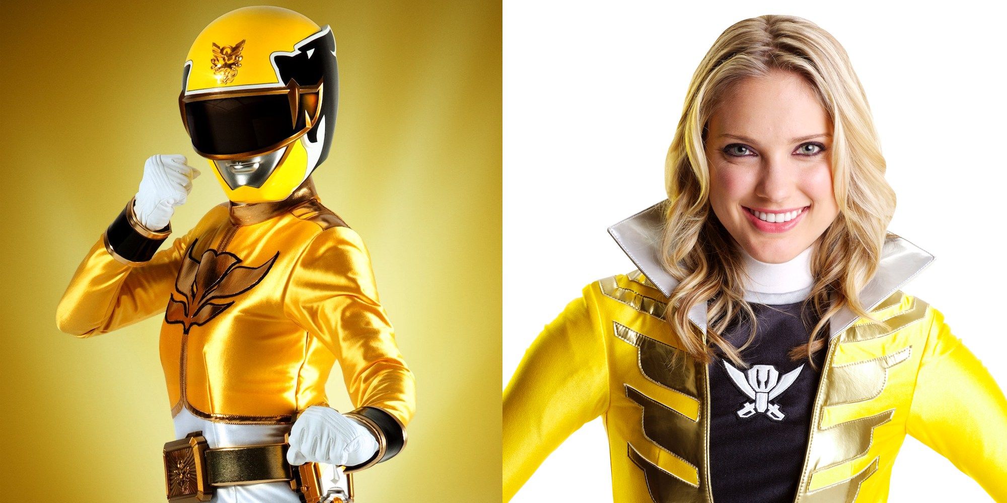Ciara Hanna as the Yellow Megaforce Ranger