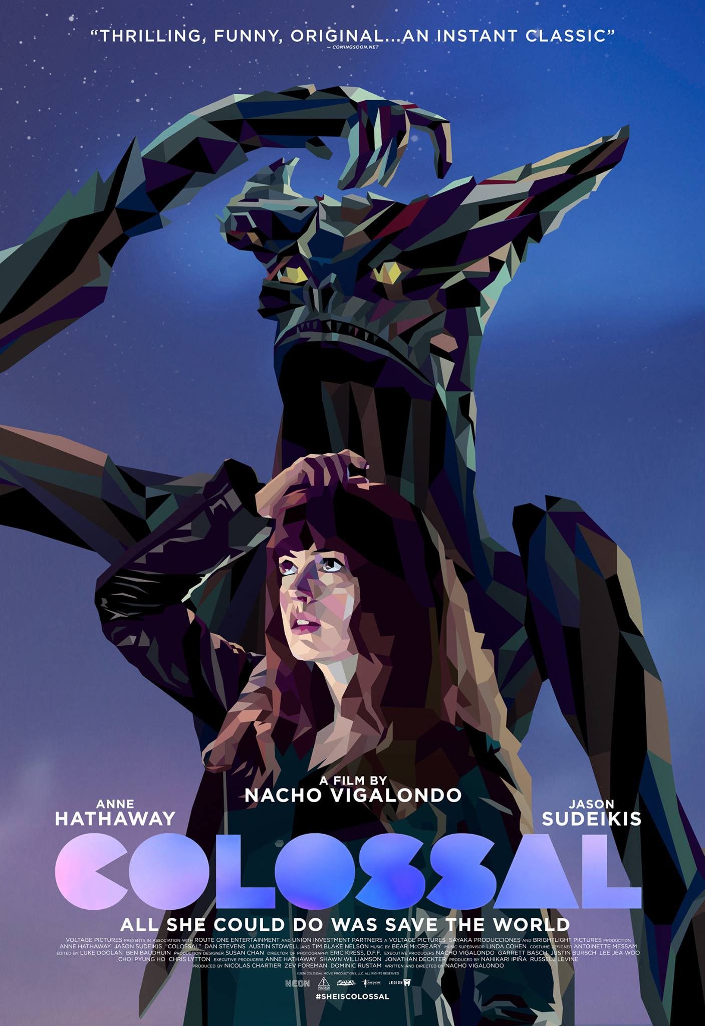 Colossal movie poster 2017