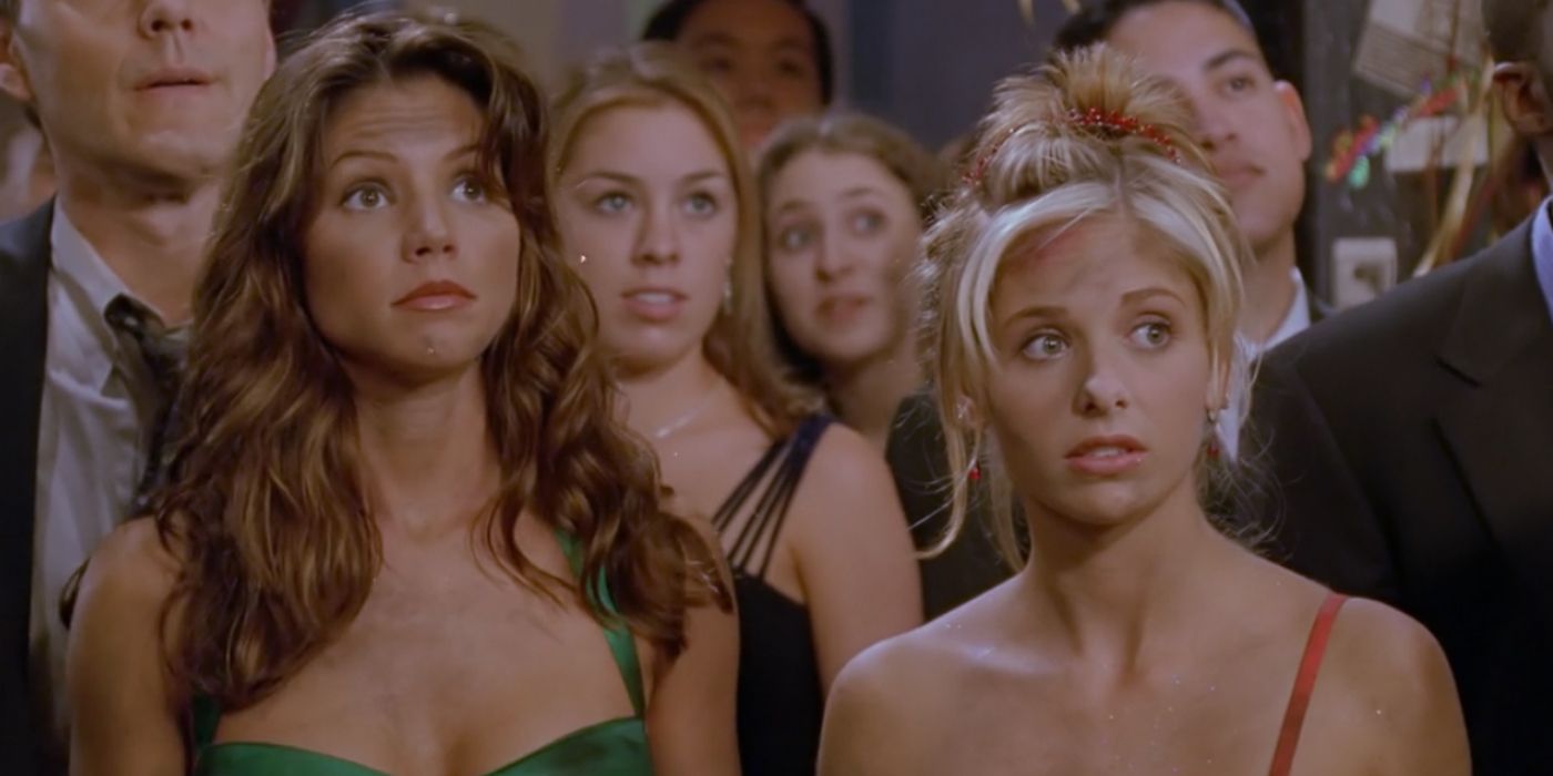 Cordelia and Buffy at the Homecoming Dance