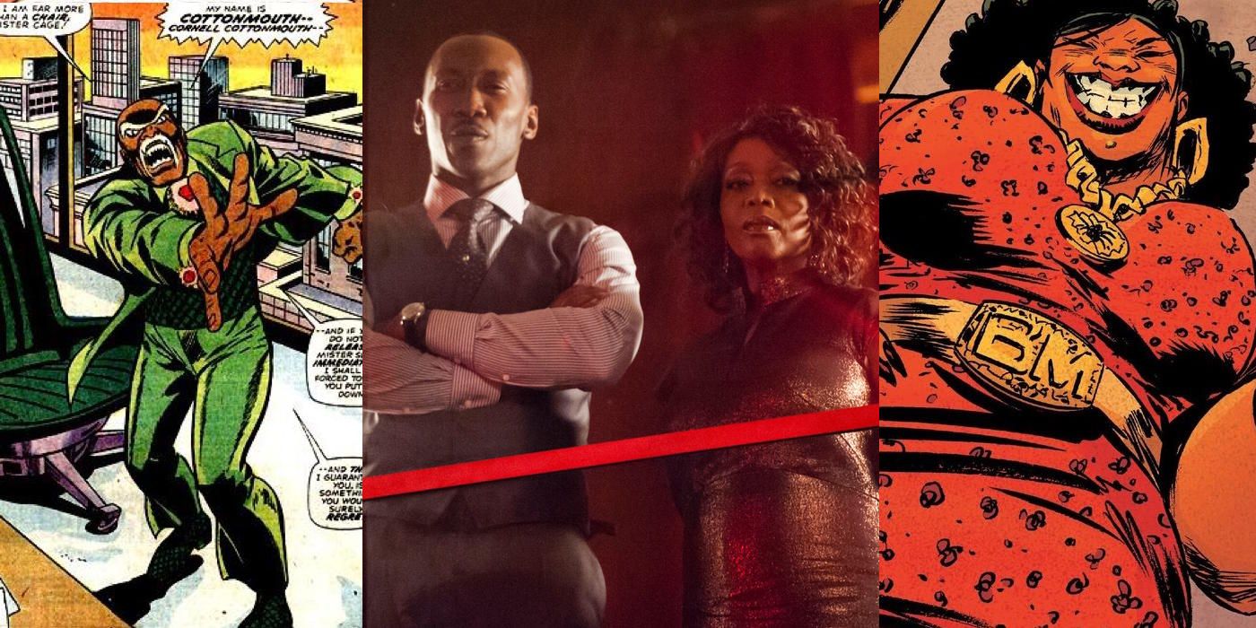 Cottonmouth and Black Mariah from Marvel Comics and Luke Cage on Netflix