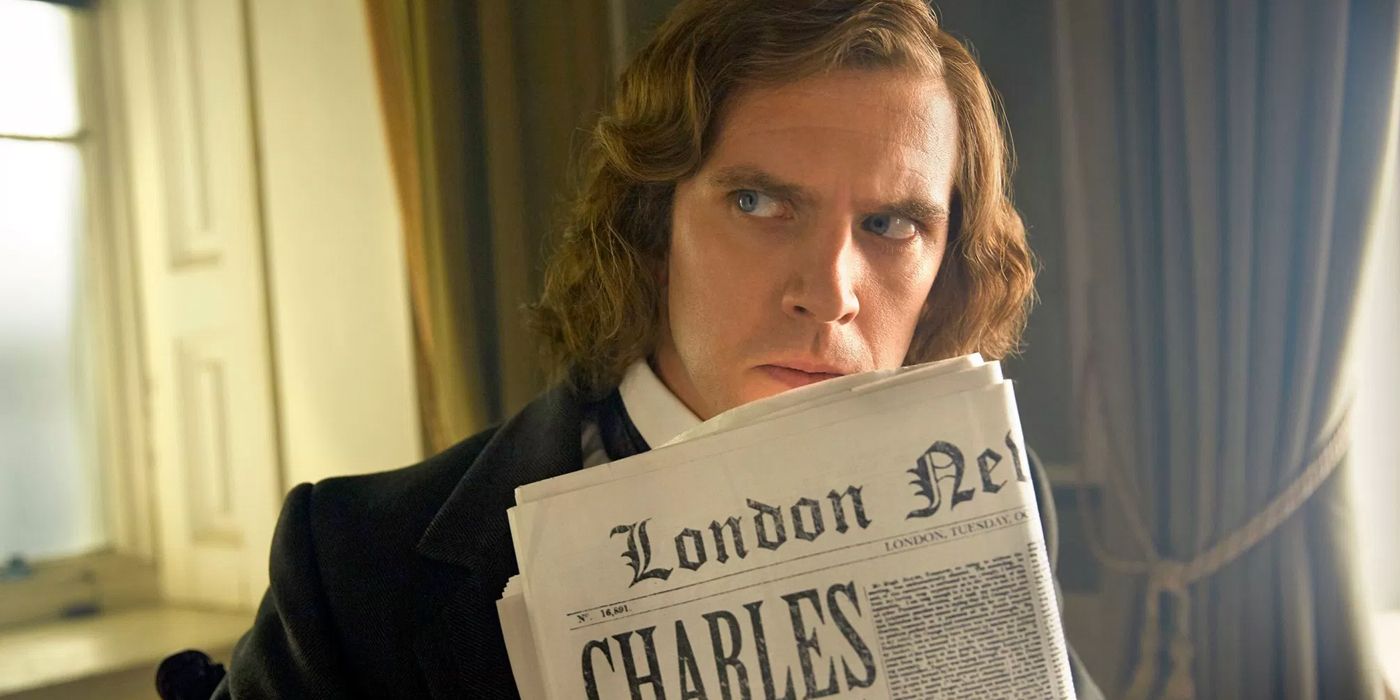 Dan Stevens as Charles Dickens in The Man Who Created Christmas