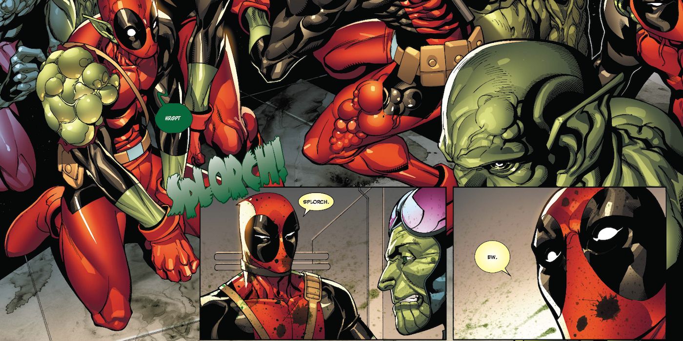 Deadpool's healing factor backfires terribly on some Super-Skrulls