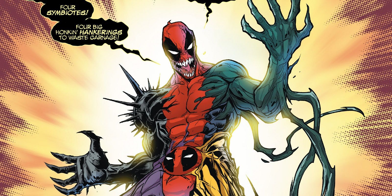 Deadpool in the symbiote suit