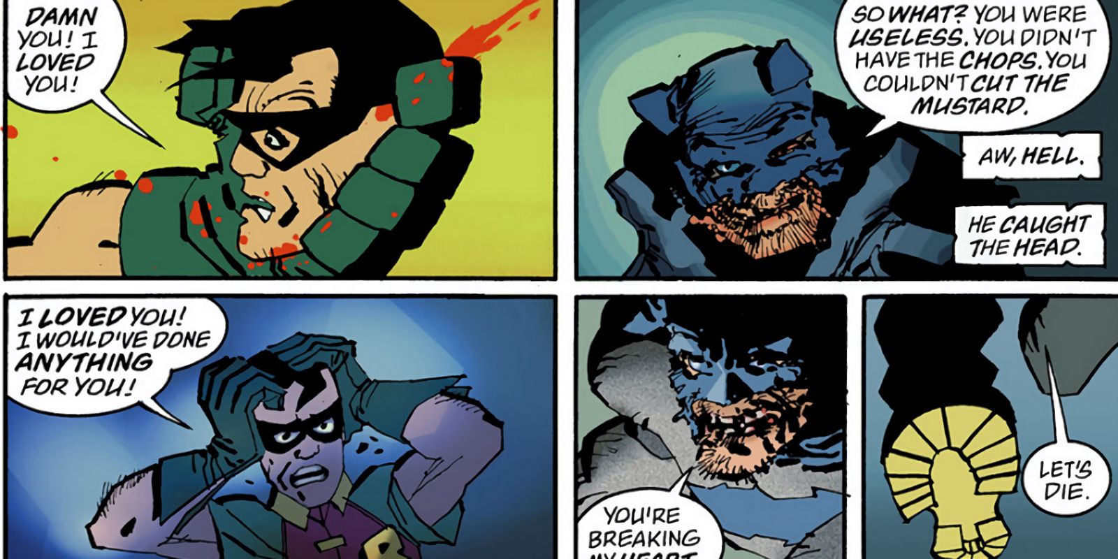 Dick Grayson Joker in The Dark Knight Strikes Again