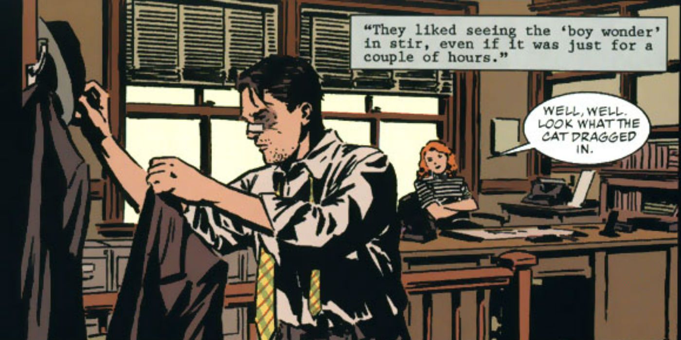 Dick Grayson and Barbara Gordon in Batman Nine Lives