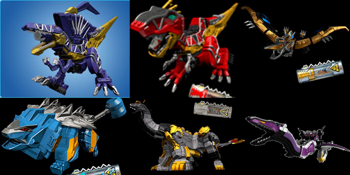 Zords from Power Rangers Dino Charge