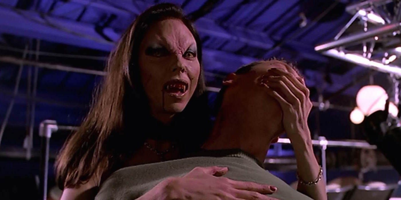 Drusilla bites a human in Buffy the Vampire Slayer/ Angel