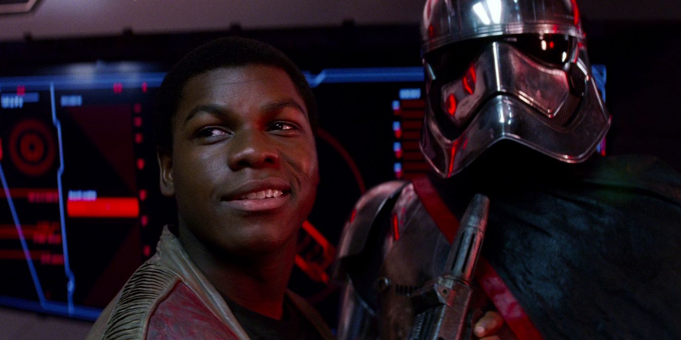 Finn and Captain Phasma in Star Wars The Force Awakens