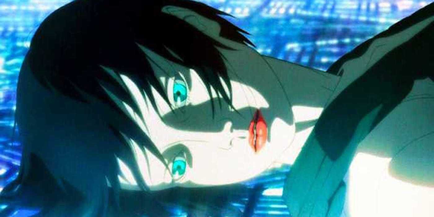Major lying on the ground in Ghost in the Shell 2 Innocence 