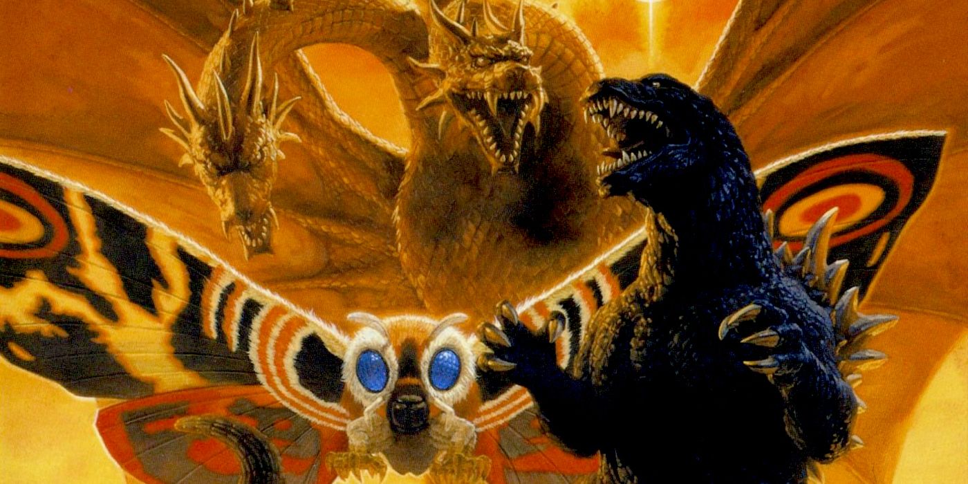 Godzilla, Mothra, and King Ghidora.