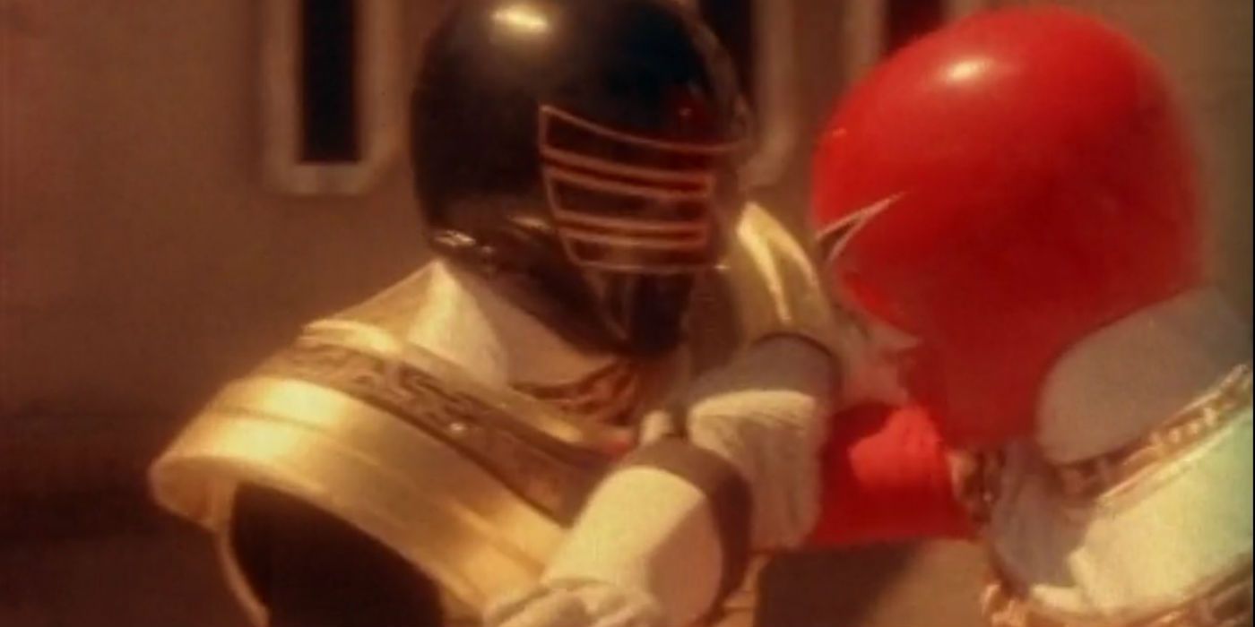 Gold Ranger vs. Red Ranger in Power Rangers Zeo