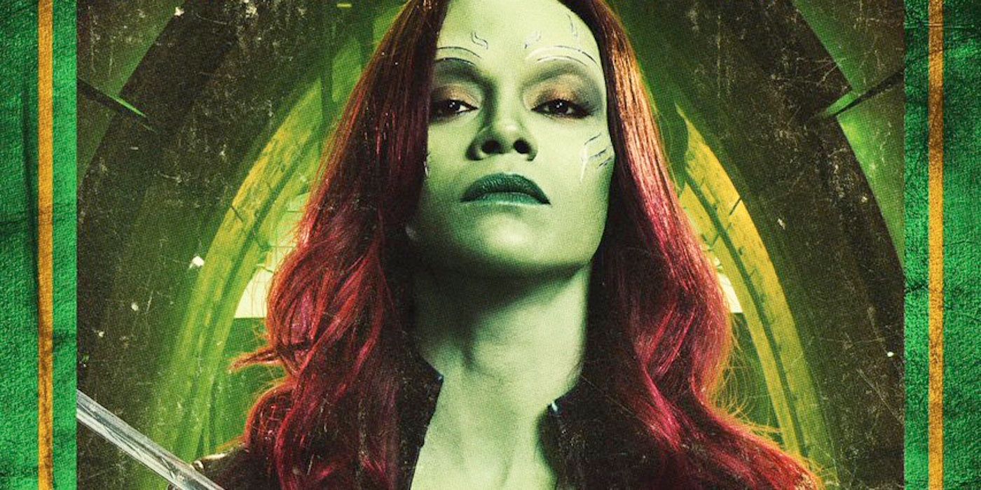 Guardians of the Galaxy Vol 2 Character Poster for Gamora - Cropped