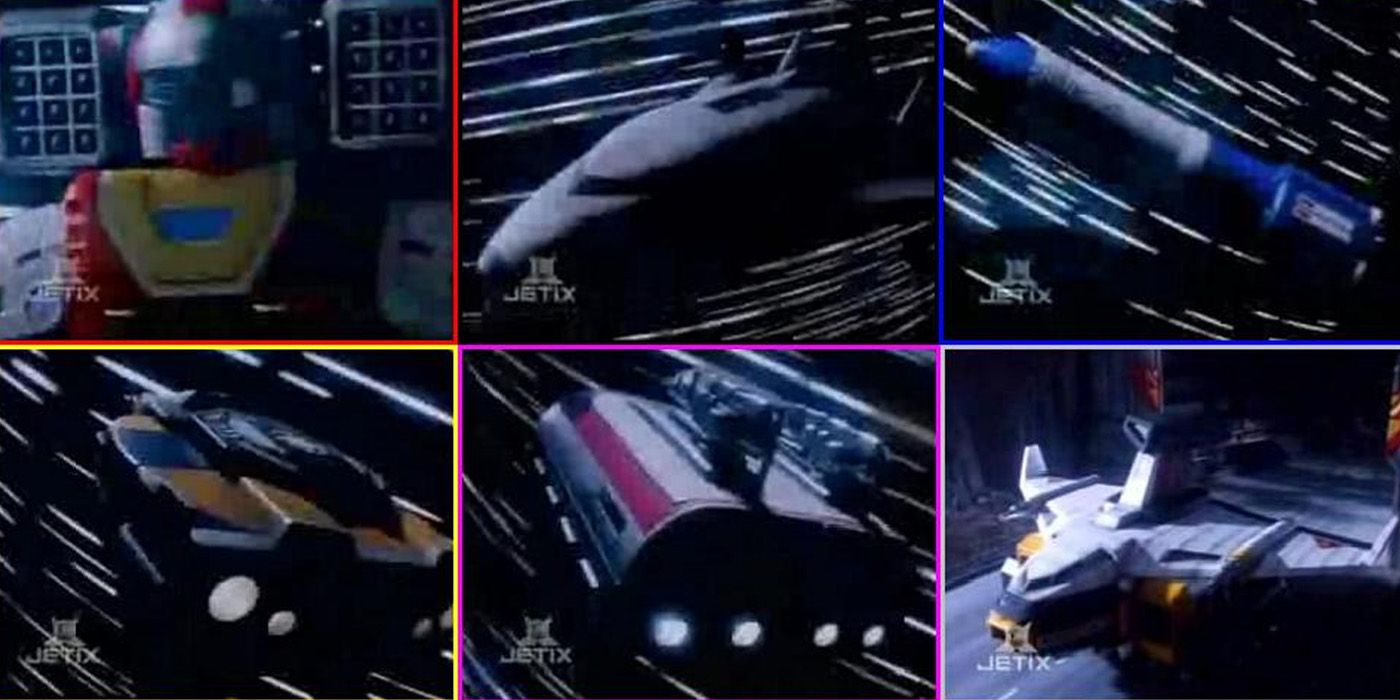 Zords from Power Rangers in Space
