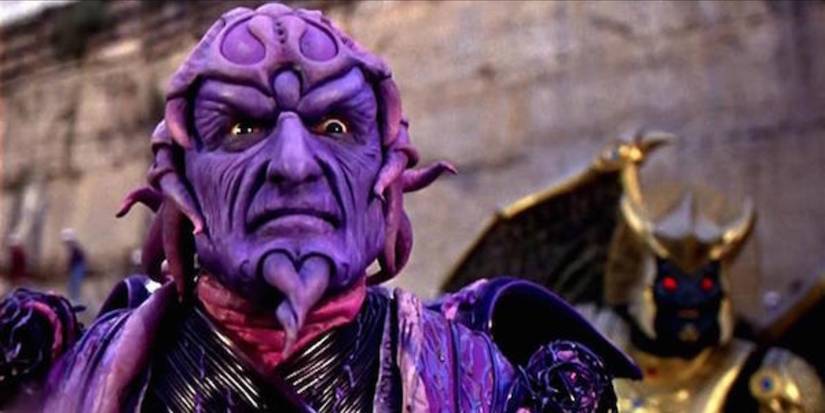 Ivan Ooze in the first Power Rangers movie with Goldar behind him
