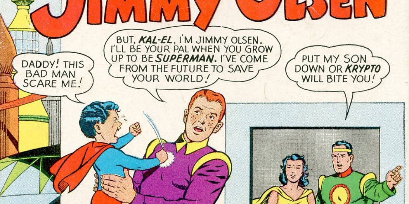 Jimmy Olsen Babysits Superman