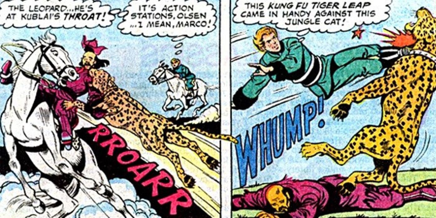 Jimmy Olsen vs Leopard