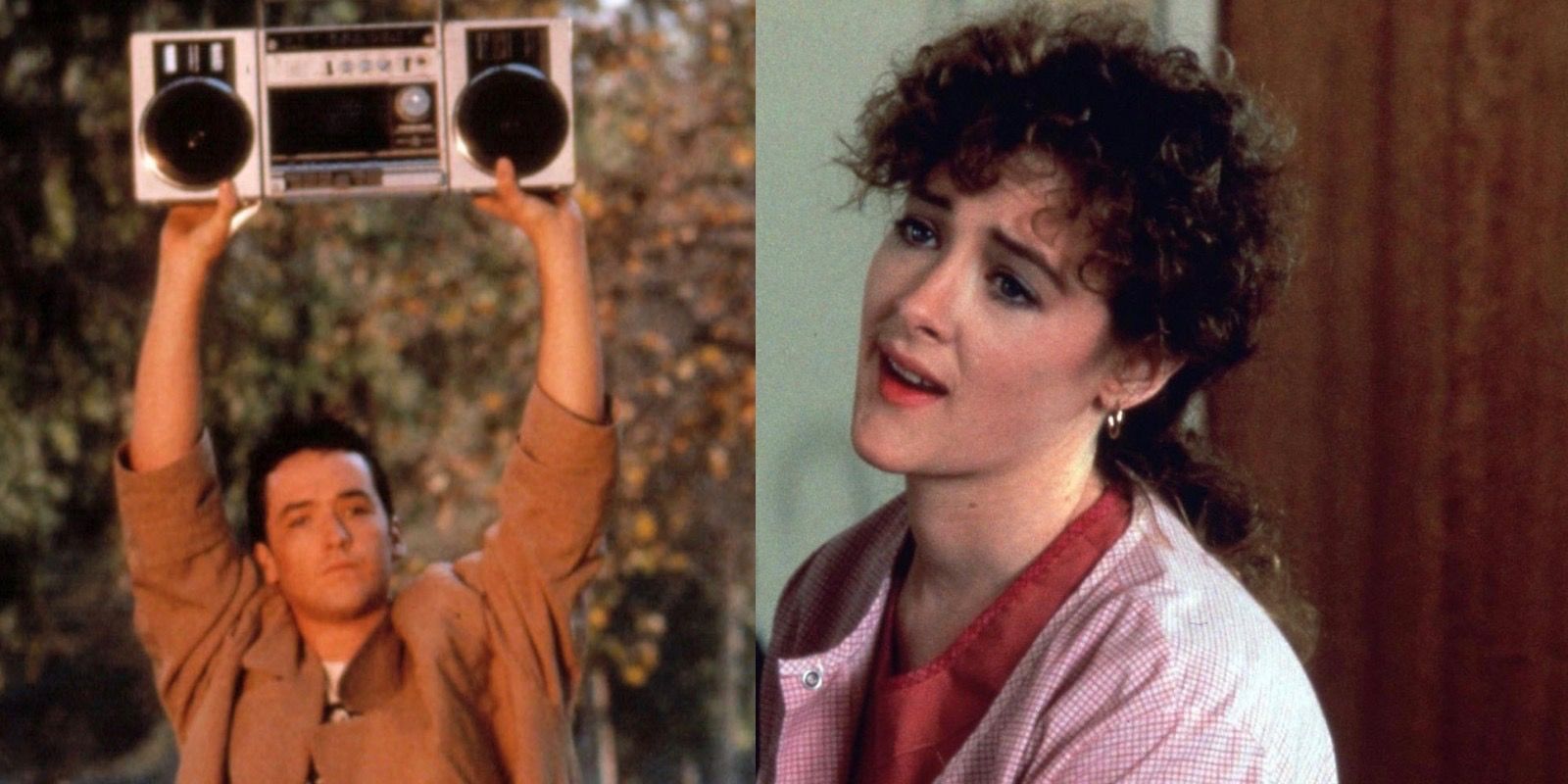 John Cusack as Lloyd Dobler and Joan Cusack as Constance in Say Anything