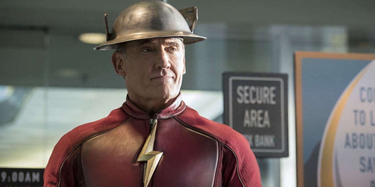 Jay Garrick looking serious in The Flash
