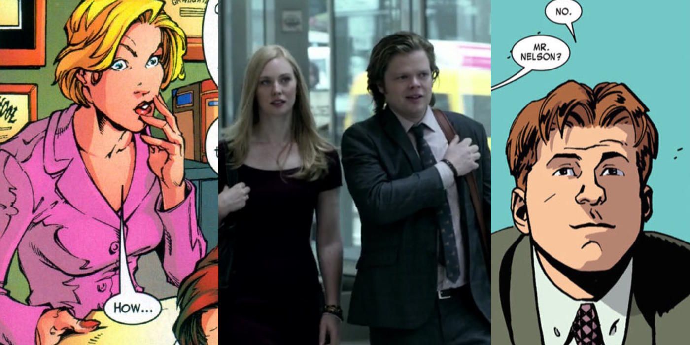 Karen Page and Foggy Nelson from Marvel Comics and Daredevil on Netflix